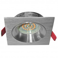 Σποτ Τετράγωνο Χωνευτό Βαθύ Σταθερό Αλουμινίου Σατινέ 21-4601166